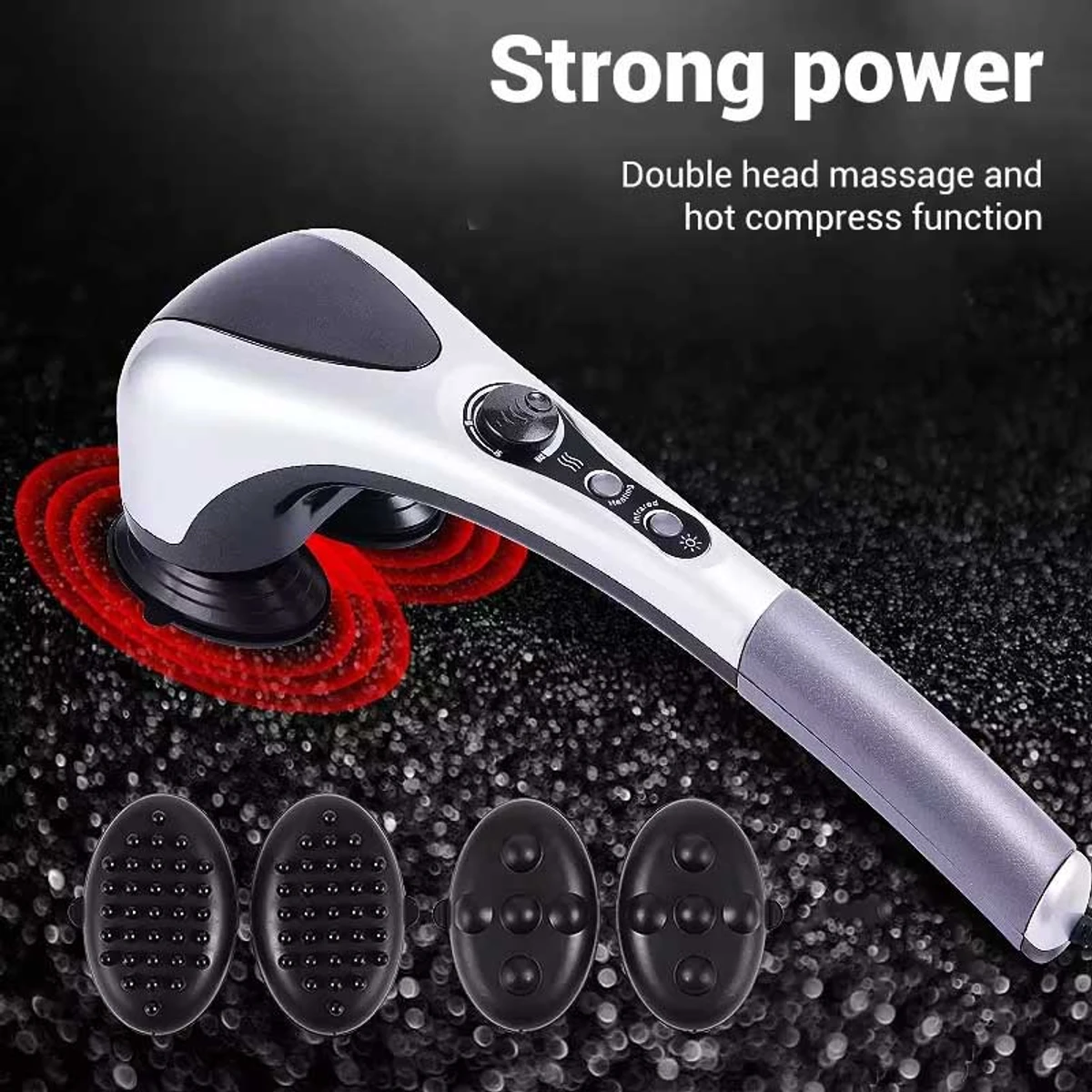 Double Heads Heating Massager