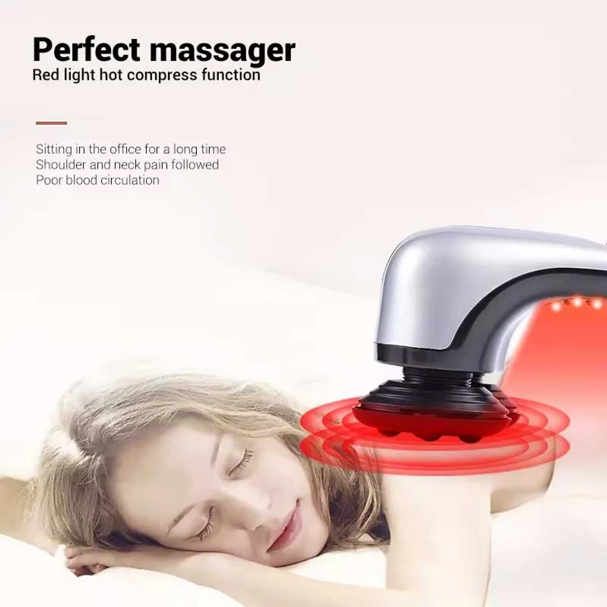 Double Heads Heating Massager