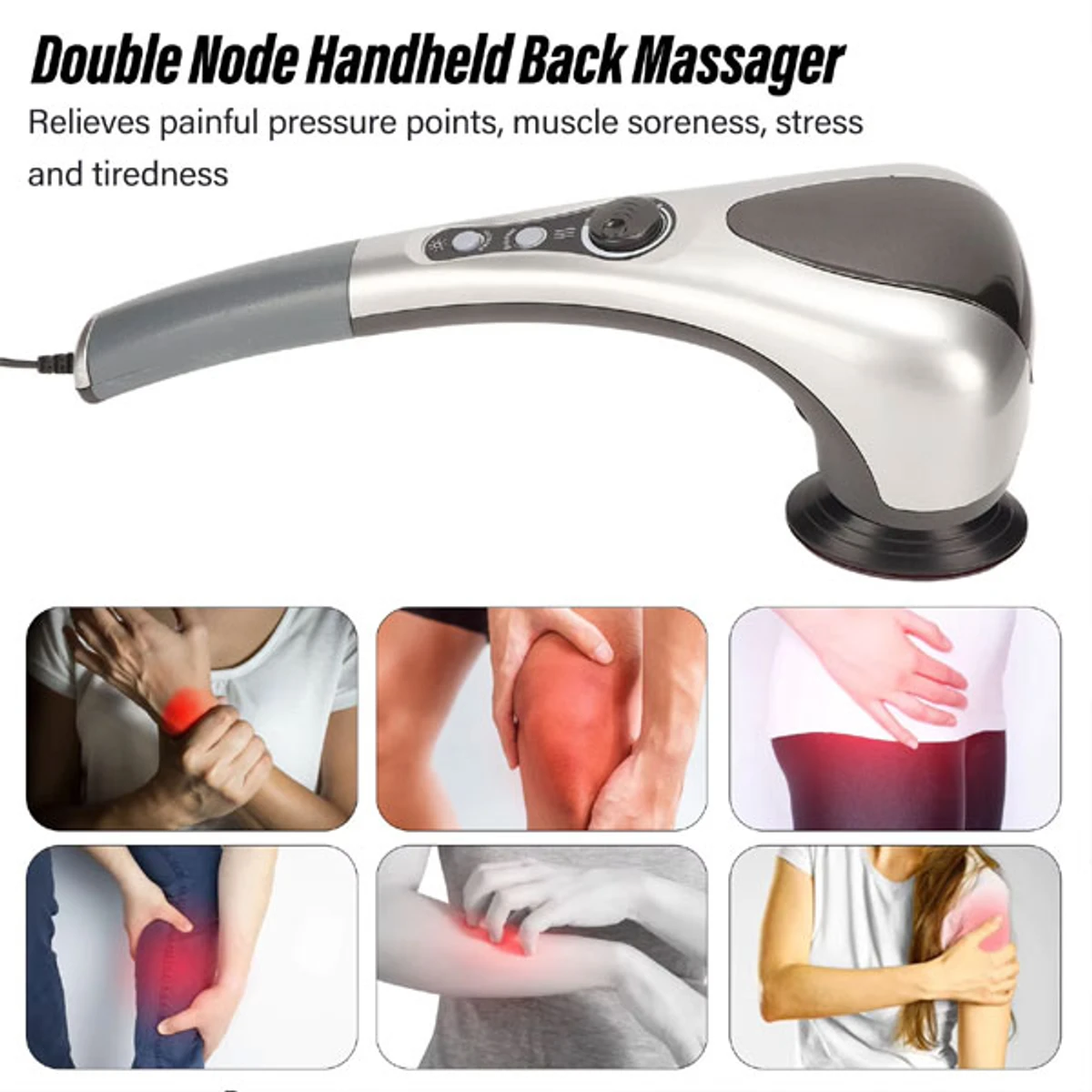 Double Heads Heating Massager