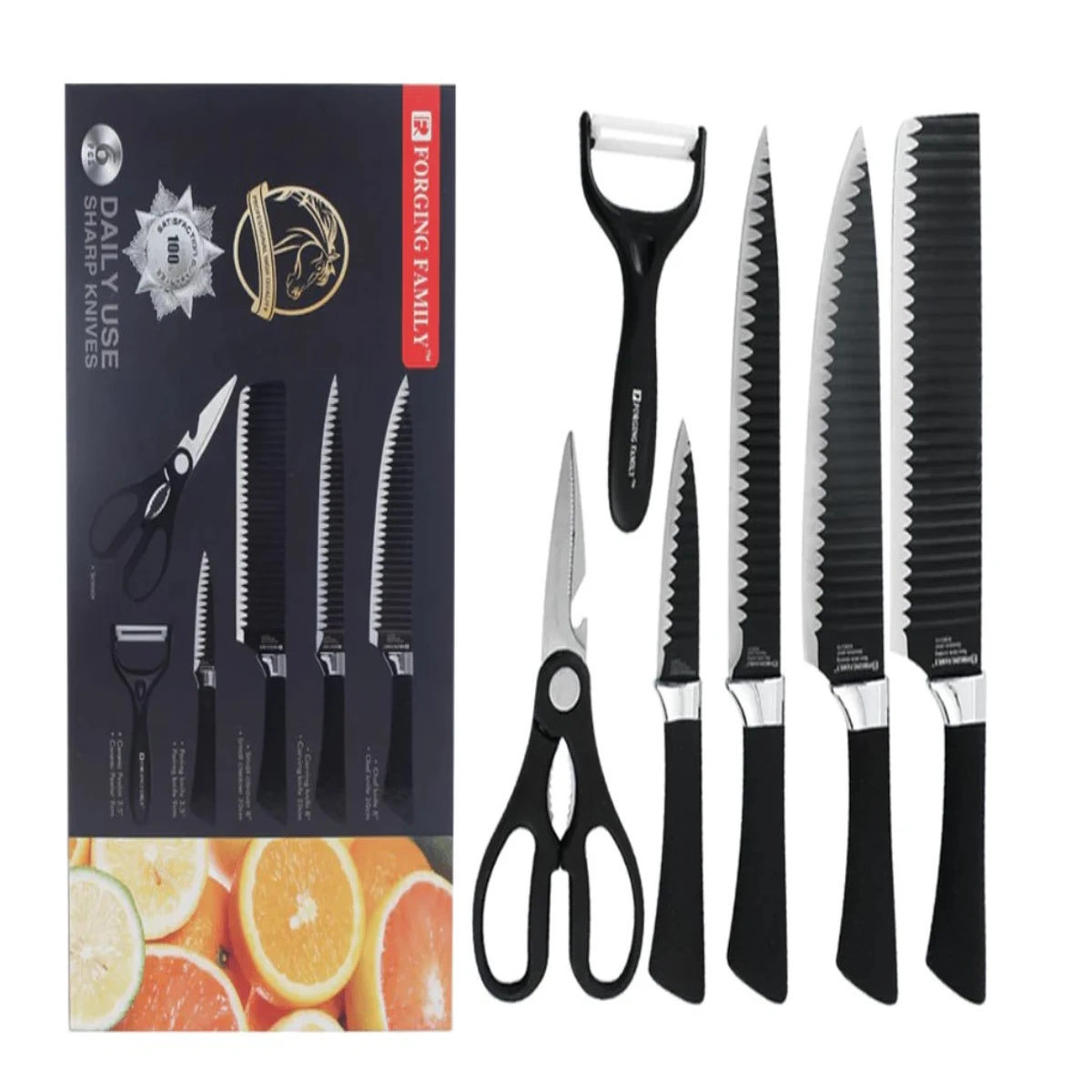 High Quality Kitchen Knife Set 6 in 1