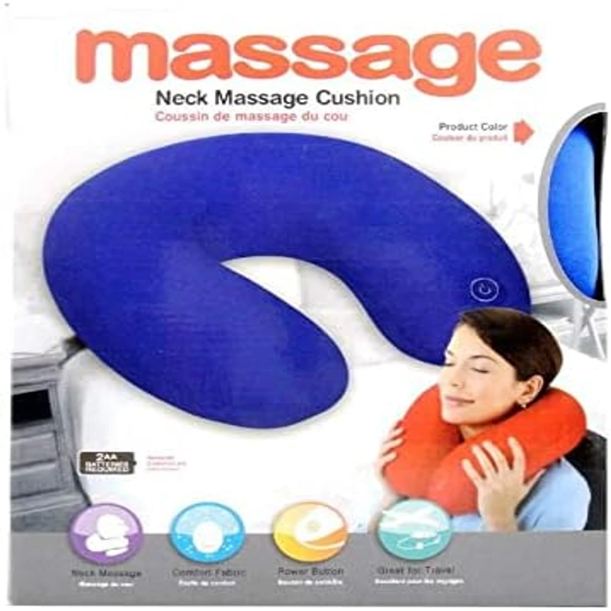 Massage pillow and neck pillow, massage device