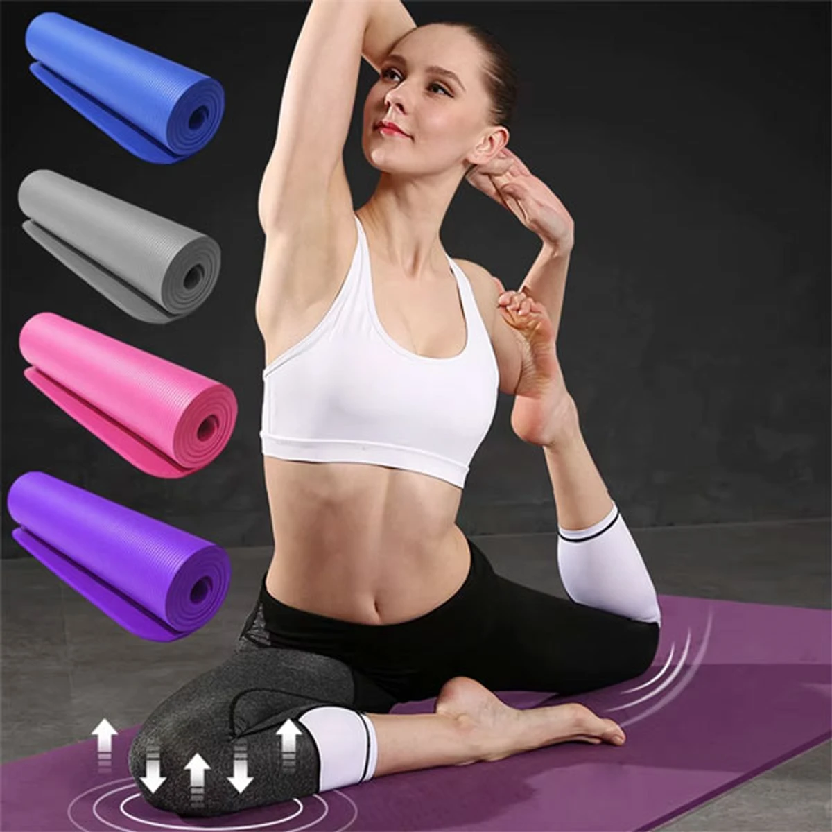 YOGA PLAIN SOFT MAT ( 2 feet x 6 feet) 1 year Warranty