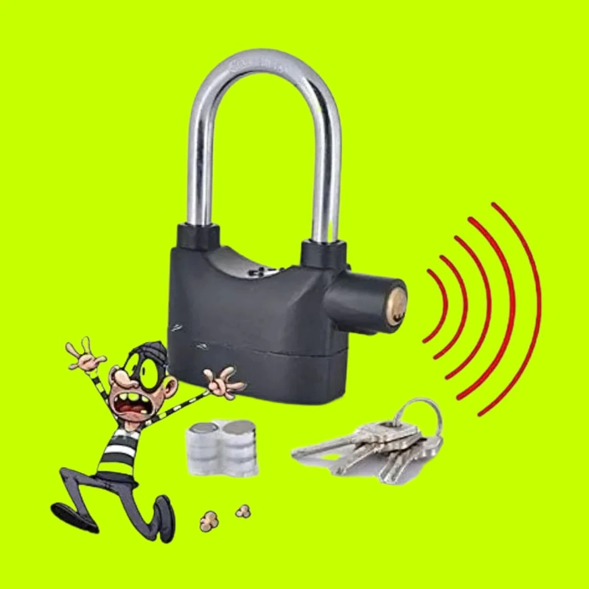 Big Size Smart Security Alarm Lock