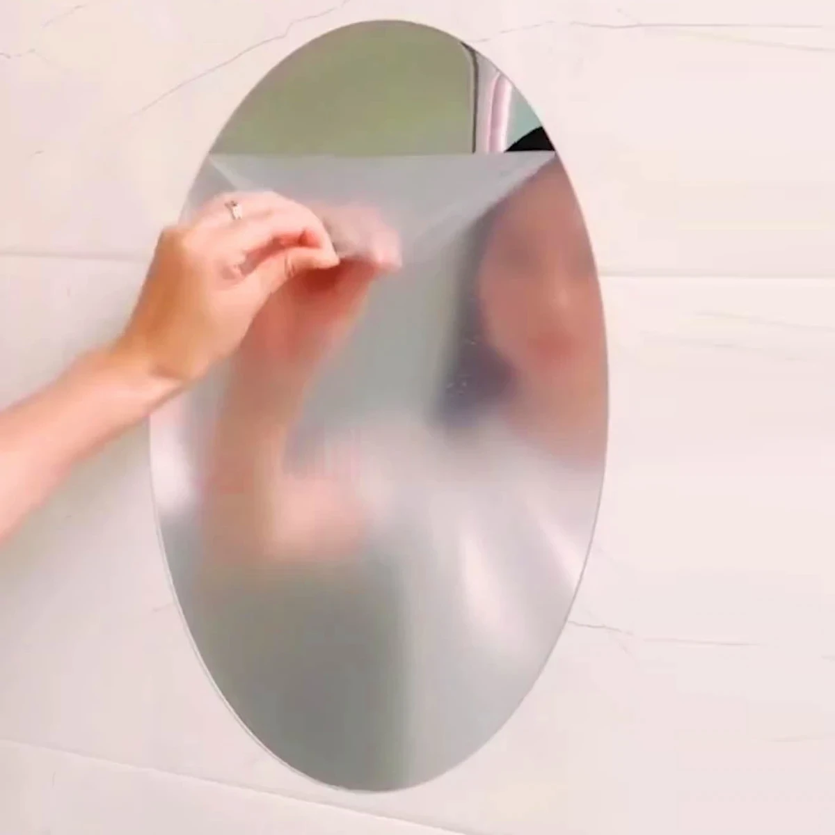 Oval Smart Sticker Mirror
