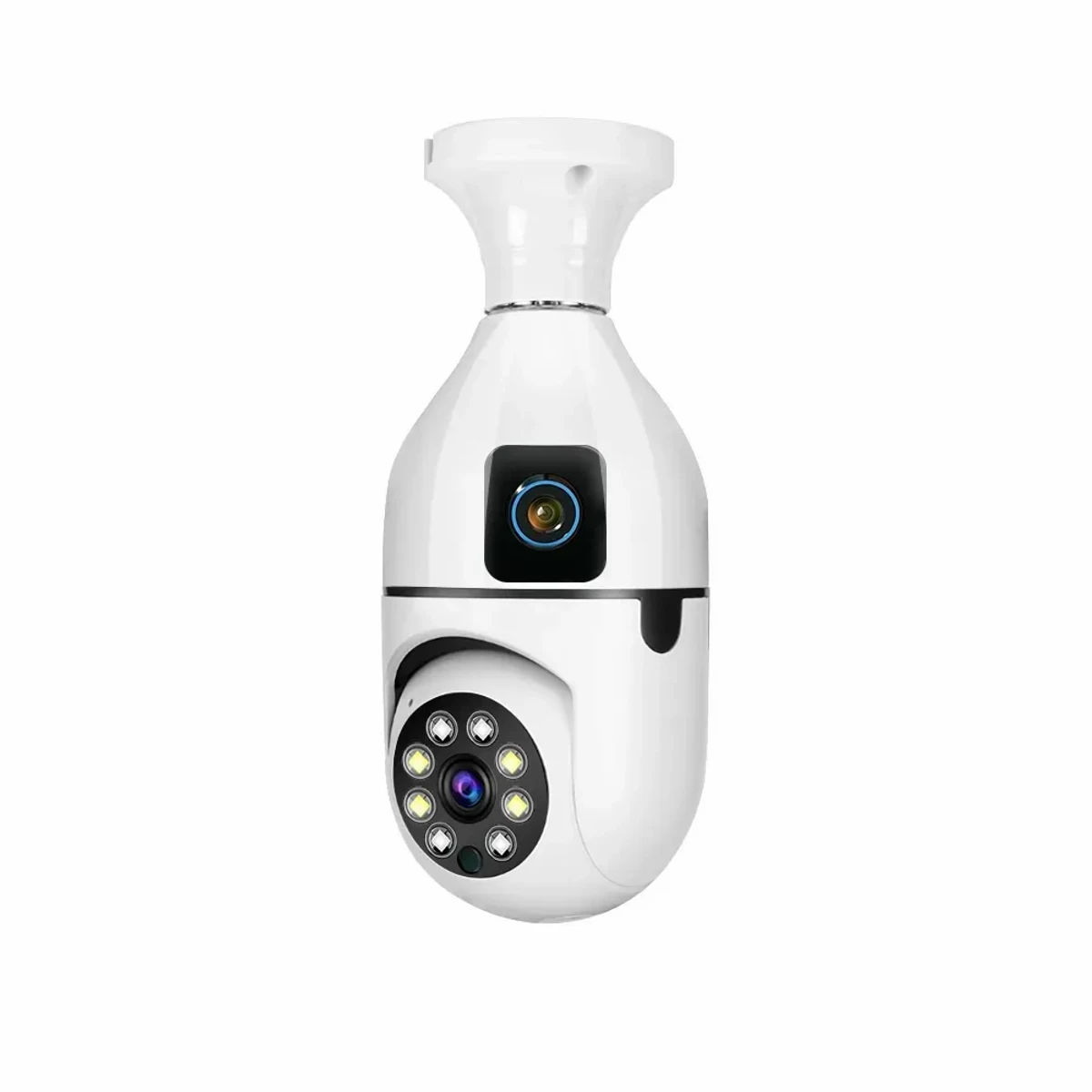 Dual Lens IP Bulb Camera V380 Pro ( 2 Year Warranty )