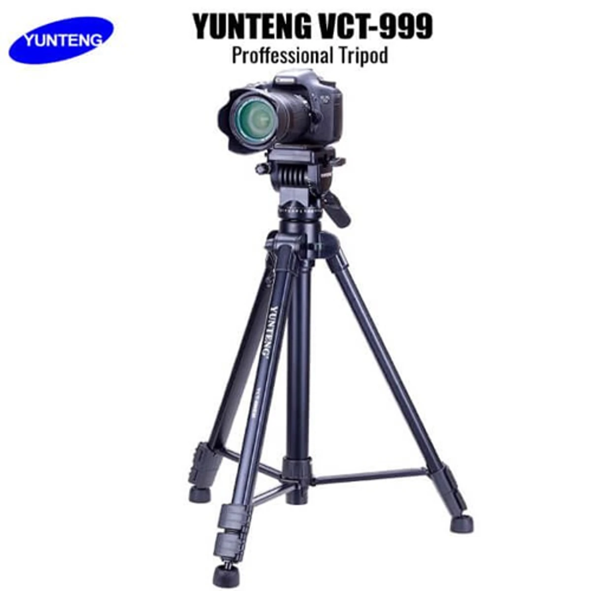 Yunteng VCT-999 Professional Aluminum Alloy DSLR Camera Tripod (6.75 Feet)