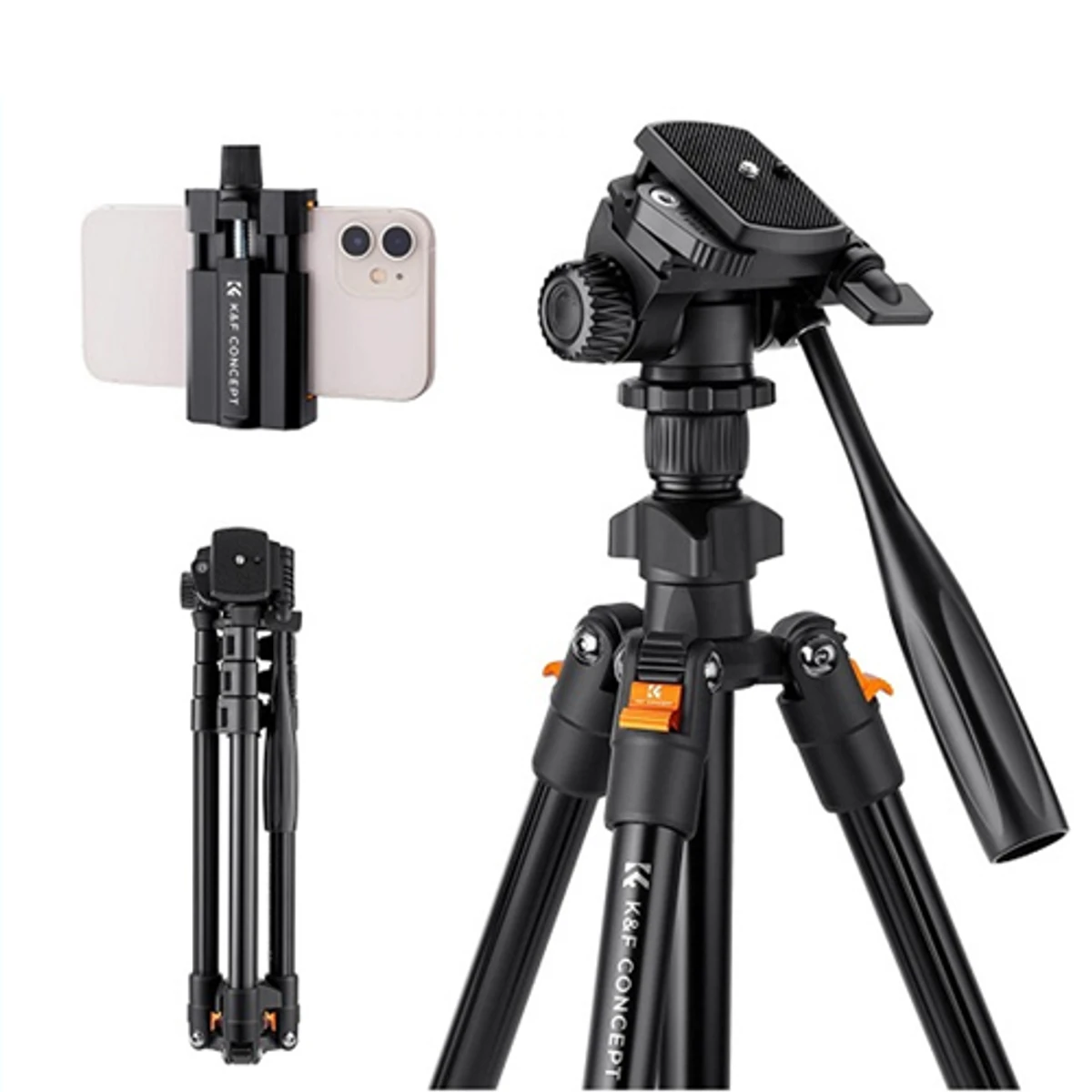 Digipod 5.8 Feet Camera Tripod (TR-472) Suitable To Mobile, Mirrorless Camera, DSLR