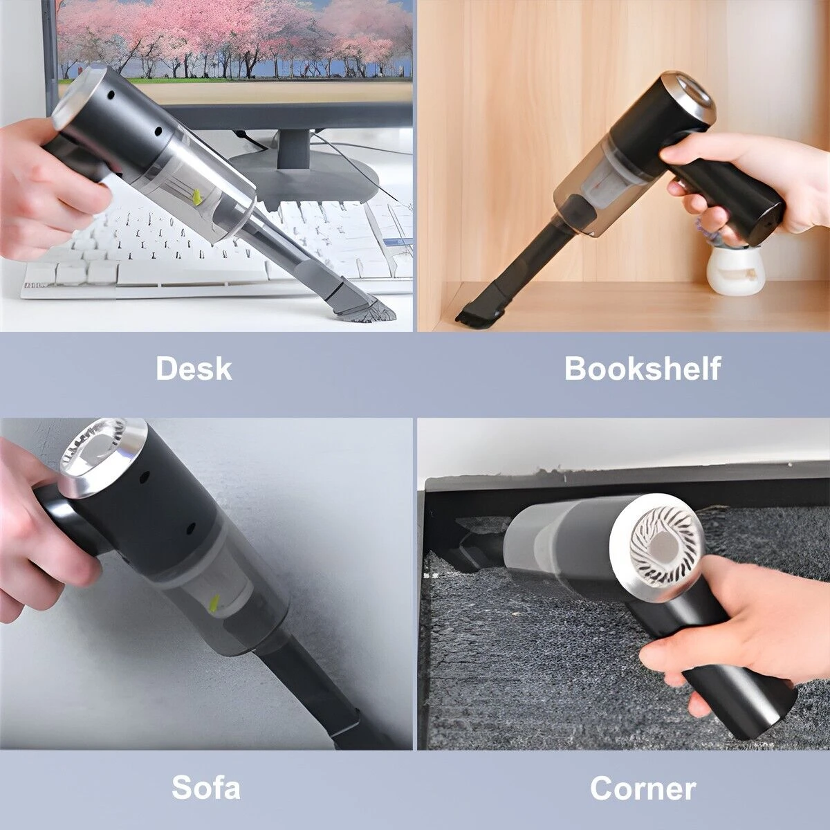 2 in 1 vacuum cleaner portable & rechargeable