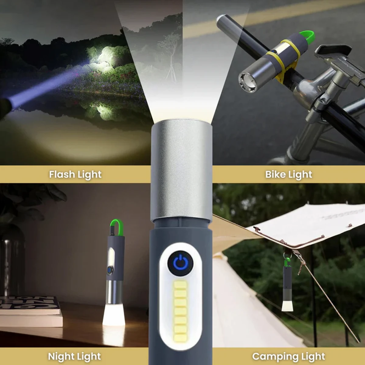 Portable & Rechargeable Waterproof FlashLight