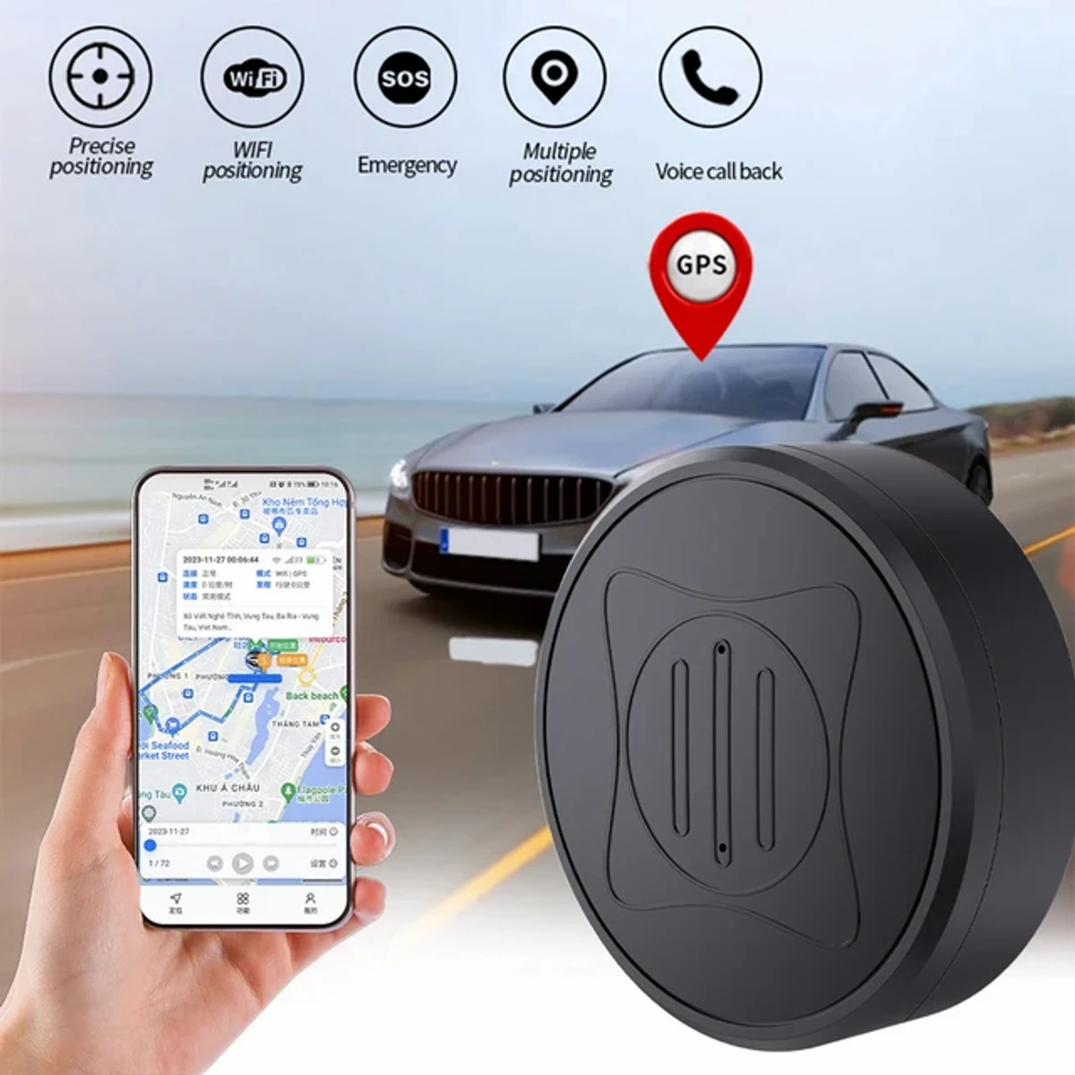 Mini Magnetic GPS Tracker GF-10