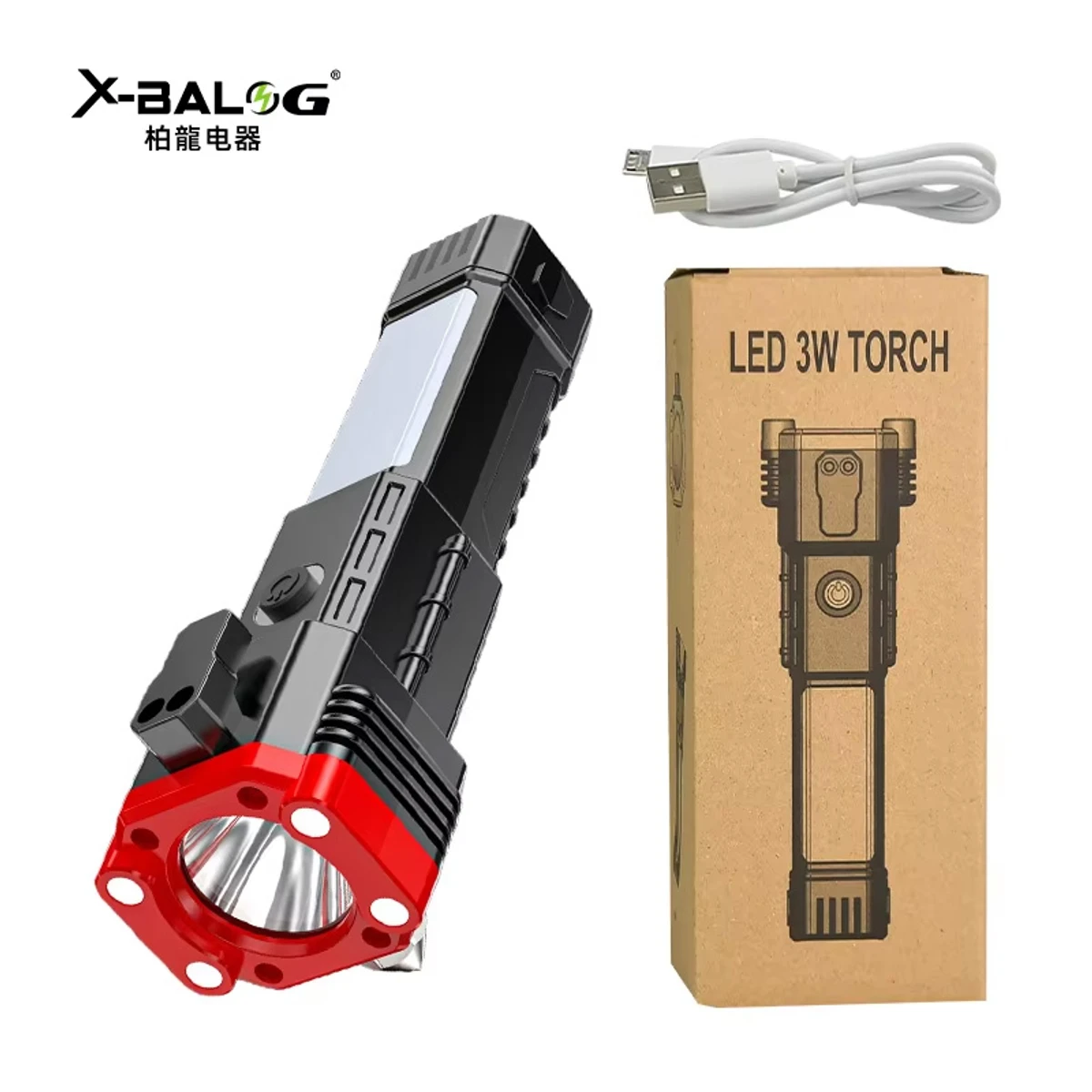Hi Power 5 in 1 Torch Light With Power Bank