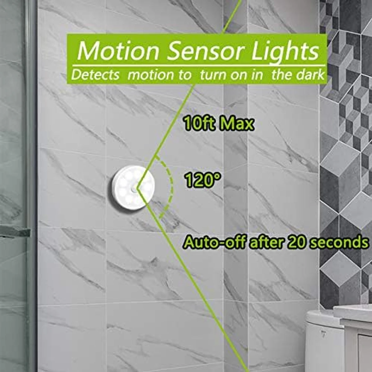 2 Pcs Motion Sensor LED Night Light Set