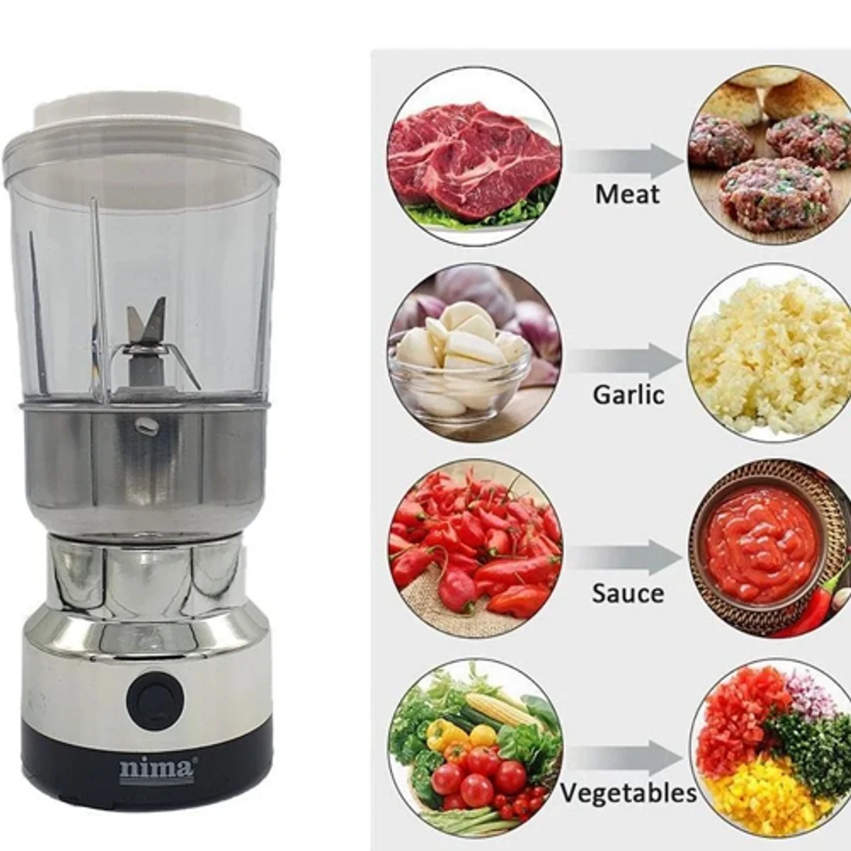 Nima 2 In 1 Coffee And Juice Electric Grinder