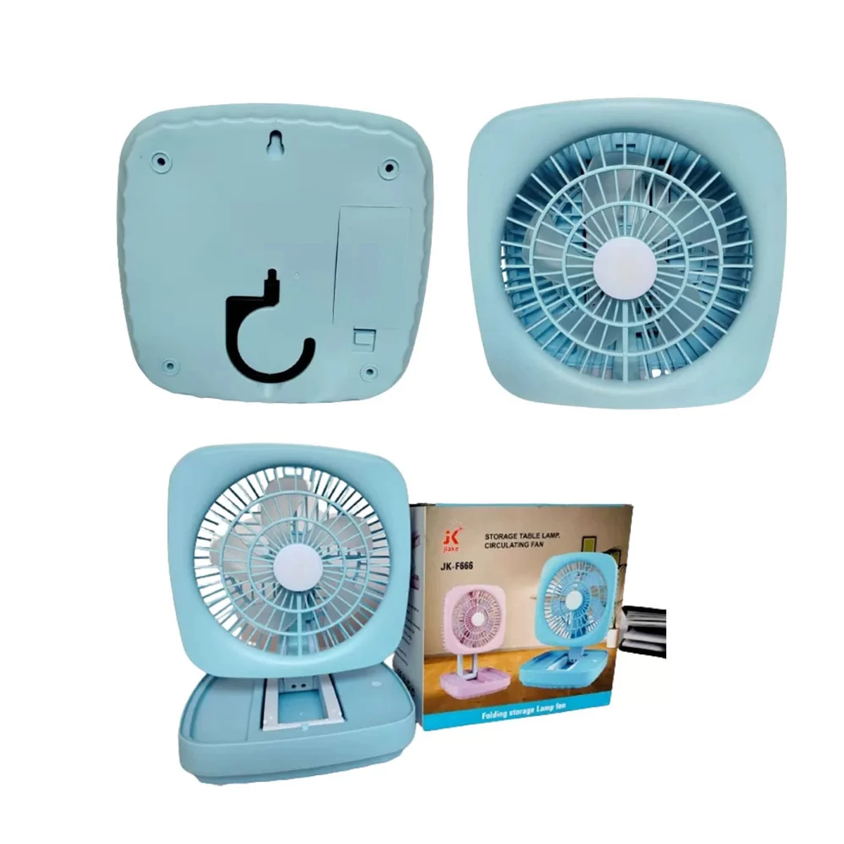 Folding Storage Lamp Fan ( 5 Year Warranty)