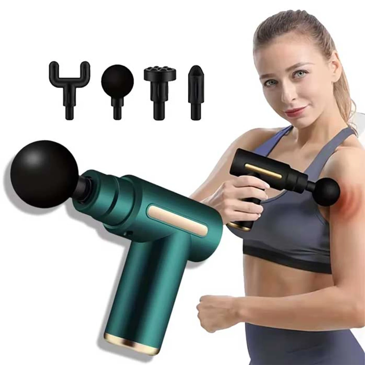 5 in 1  Gun Massager Rechargeable  (1 year warranty )