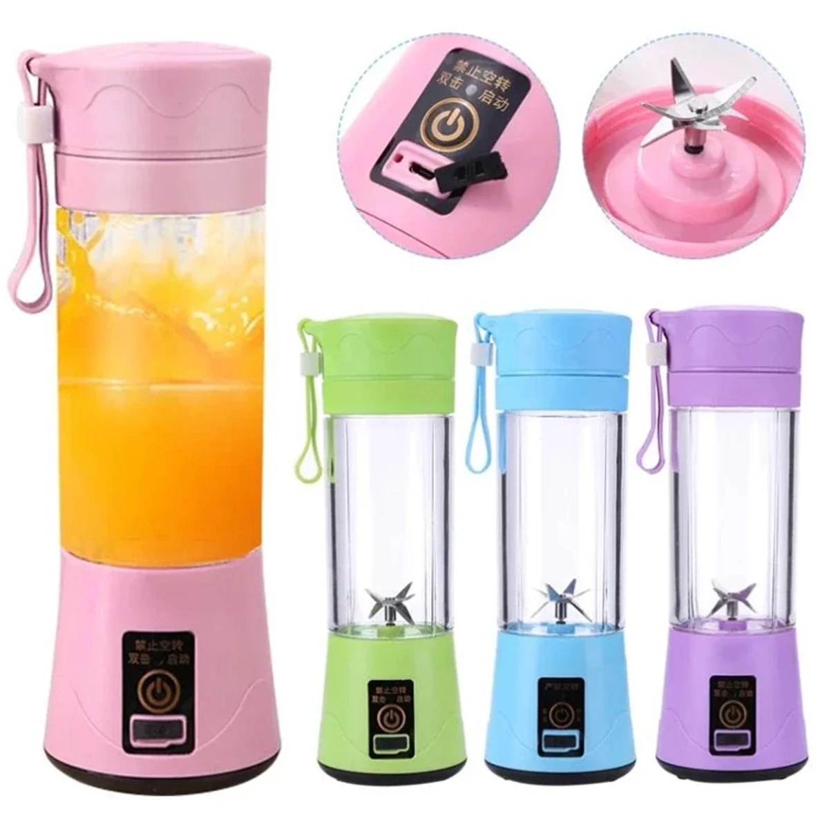 Electric Fruit Juicer ( Portable USB Rechargeable)