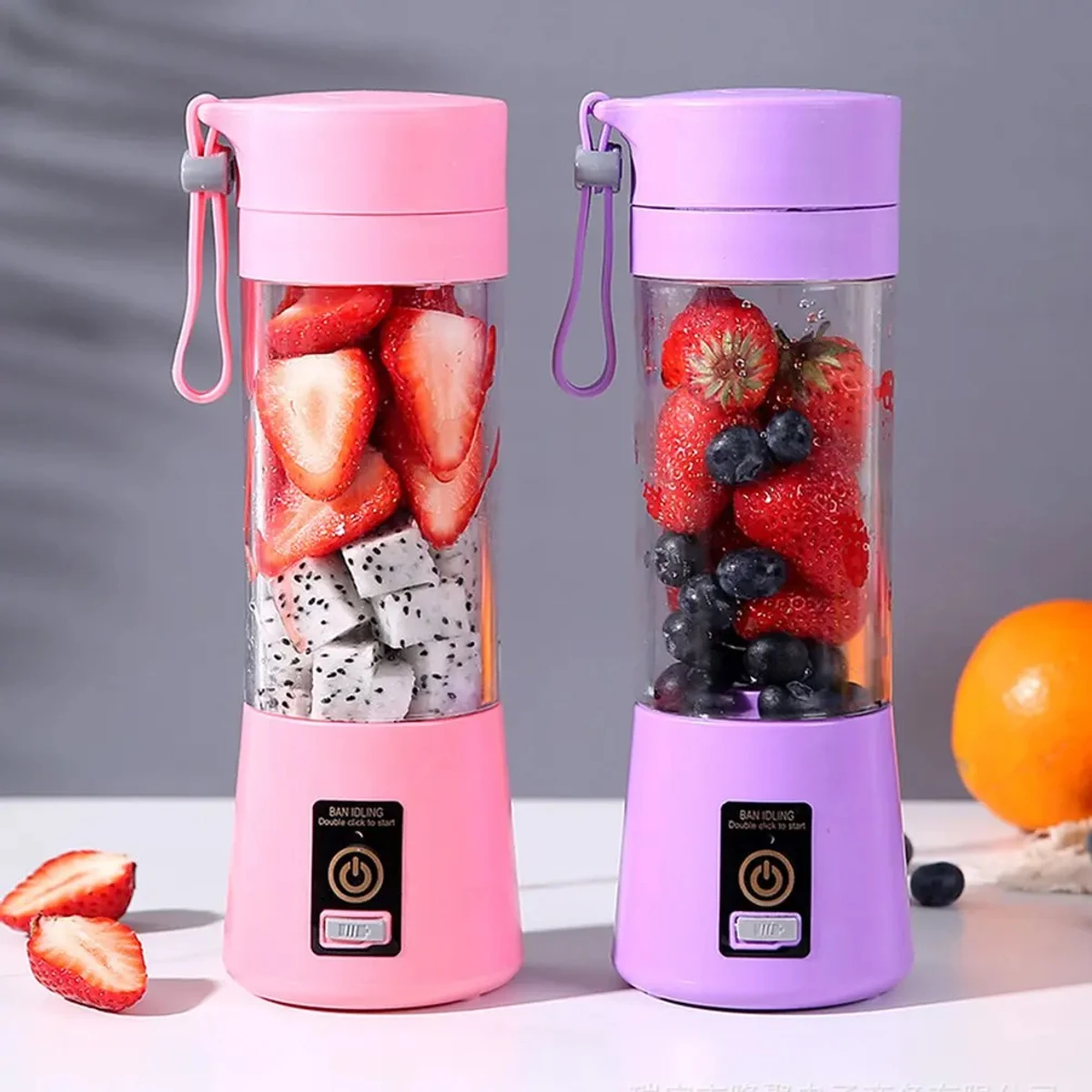 Electric Fruit Juicer ( Portable USB Rechargeable)