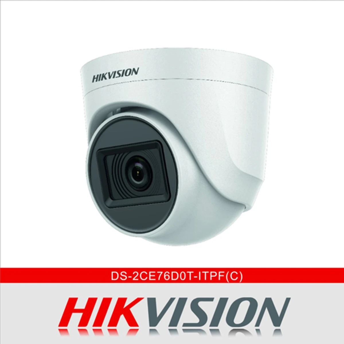 Hikvision 2MP Audio Indoor Fixed Turret Camera (DS-2CE76D0T-ITPFS)