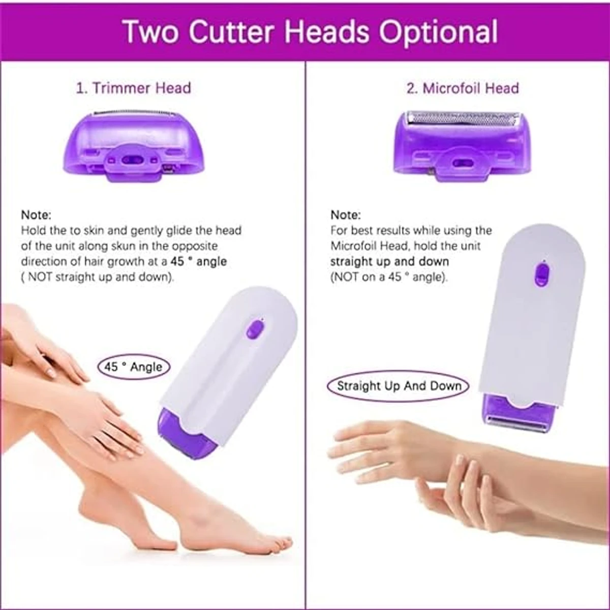 Smooth & Painless Hair Removal (Rechargeable Light Technology )