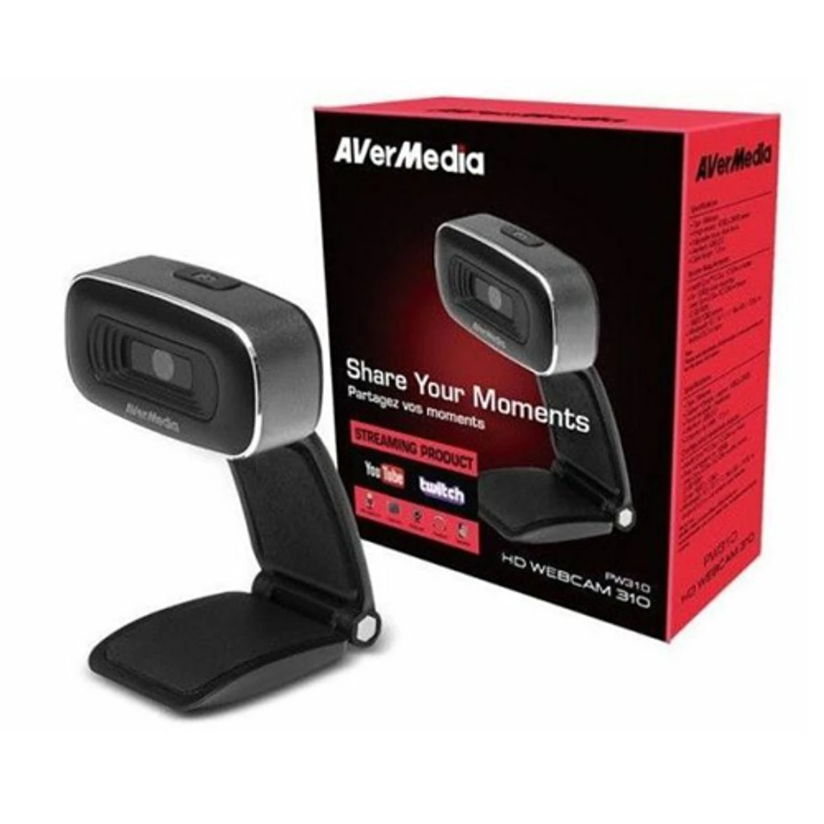 Avermedia PW3100 2MP USB Autofocus Webcam