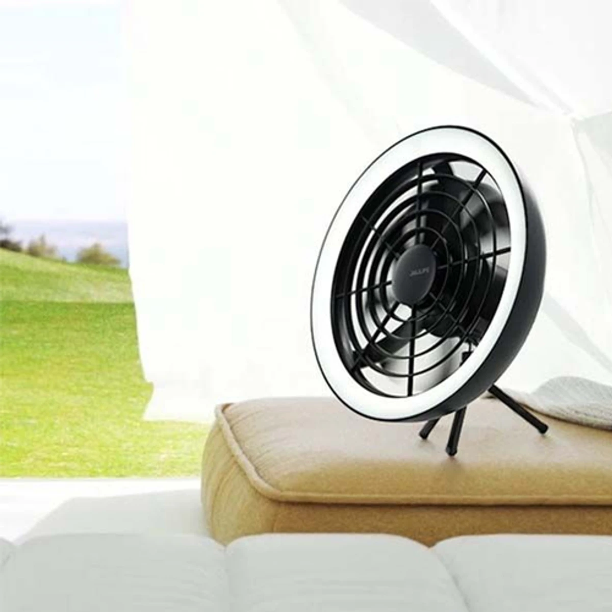 JISULIFE FA17 Outdoor Camping Rechargeable Fan With LED Light