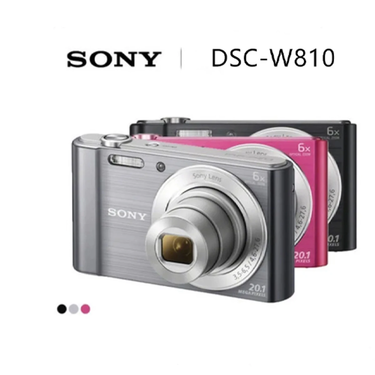 Sony Cyber-Shot W810 20MP,6x Zoom HD Digital Camera