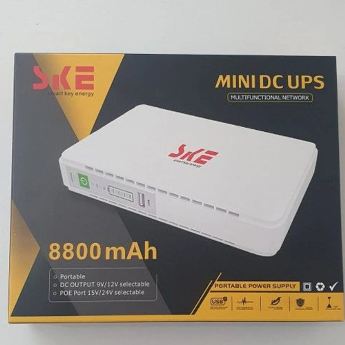 SKE PoE 430P Mini DC UPS For WIFI Router ONU & IP Camera (17W)