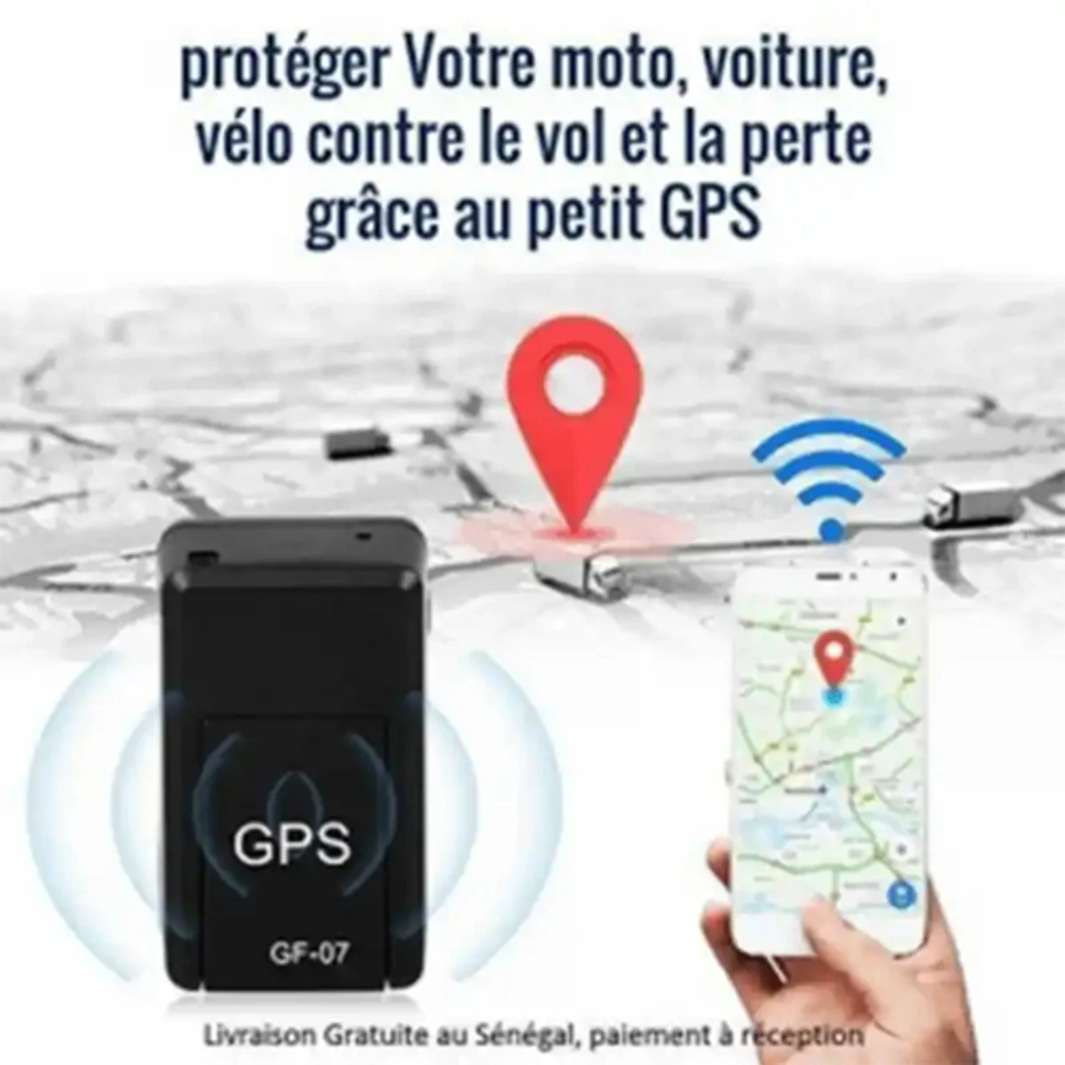 সিম ডিভাইস উইথ  GF-07 GPS TRACKER
