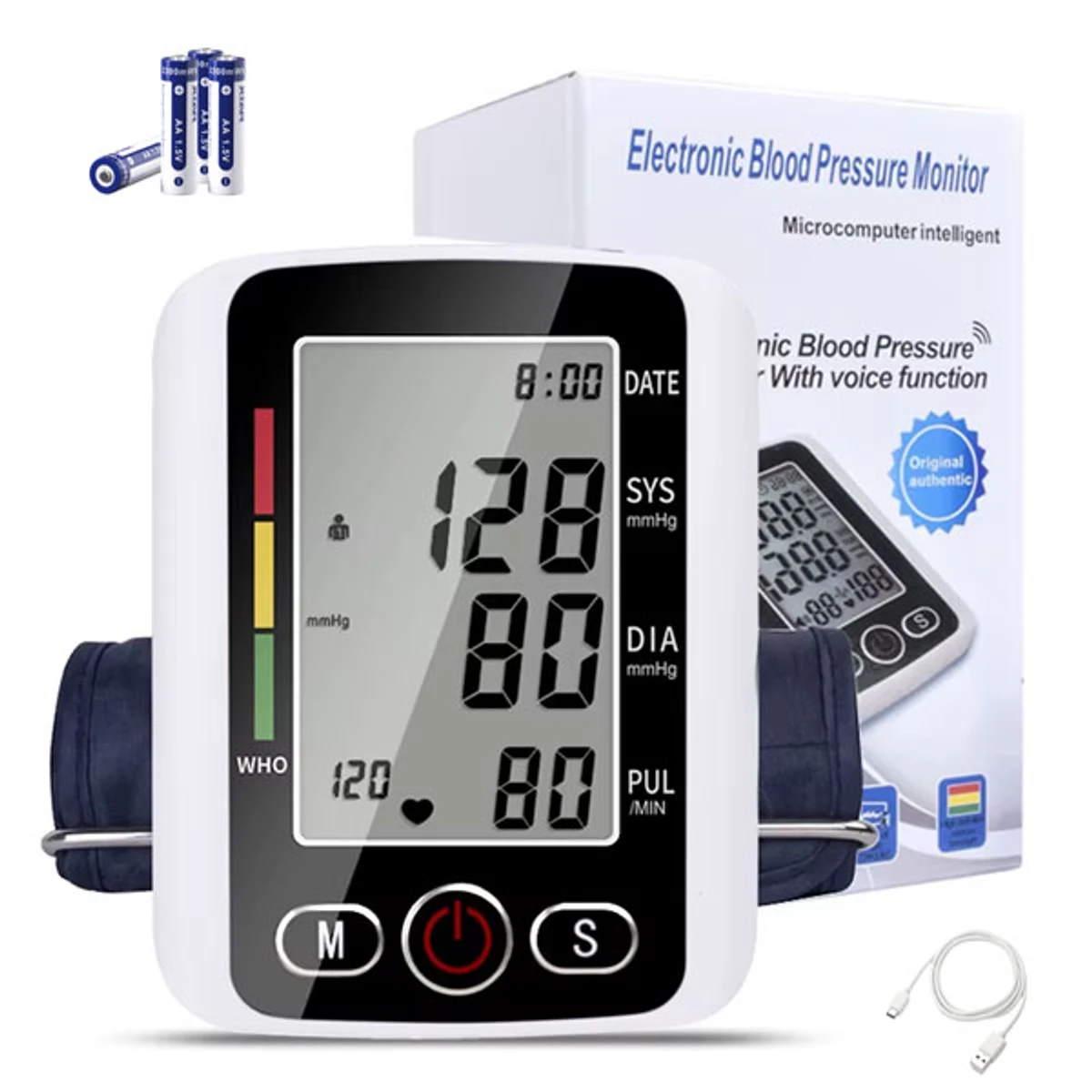 High quality digital blood pressure monitor with voice function (5 year warranty)