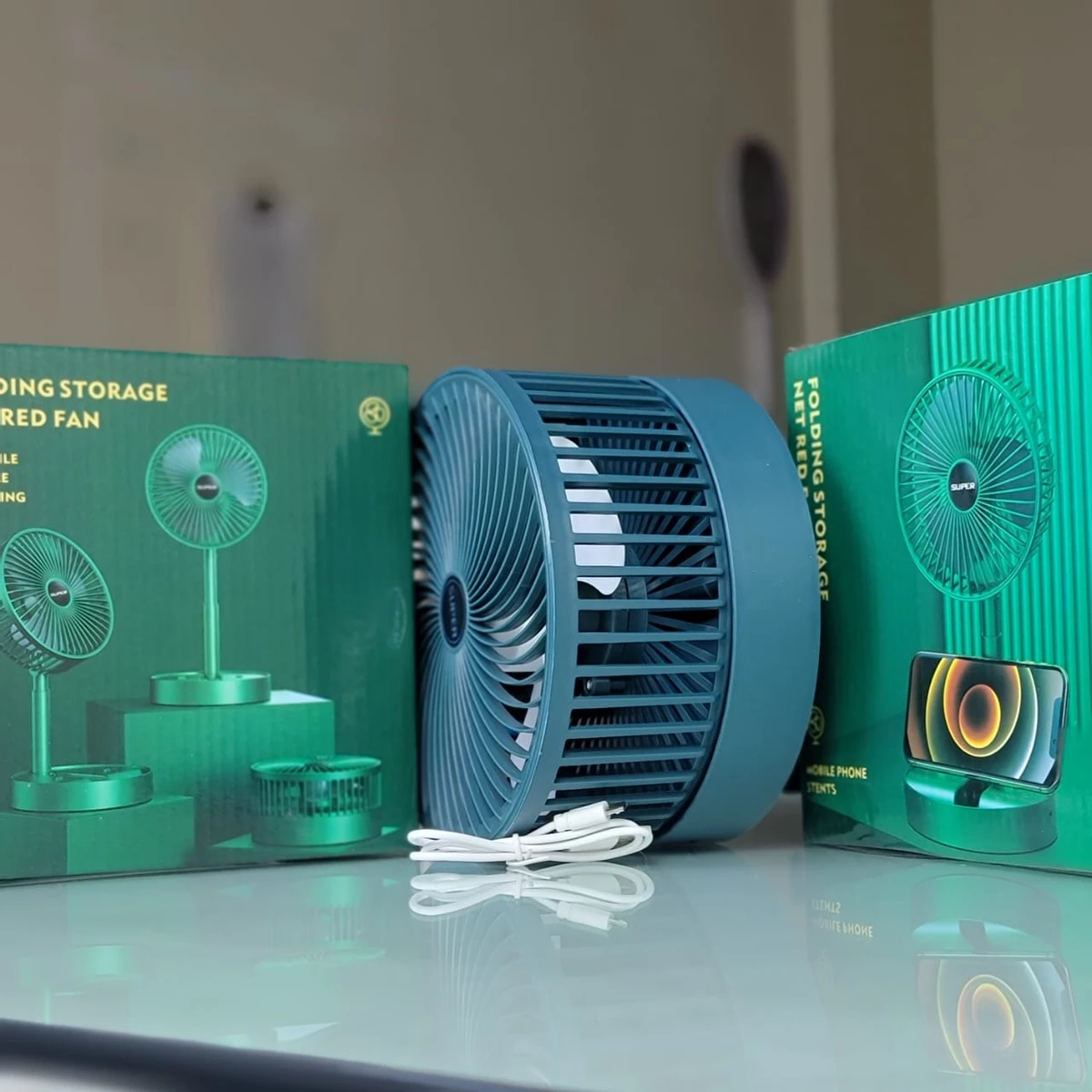 Super Portable Folding Rechargeable Fan