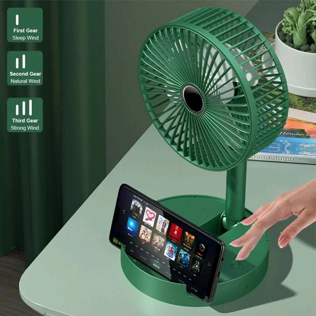 Super Portable Folding Rechargeable Fan