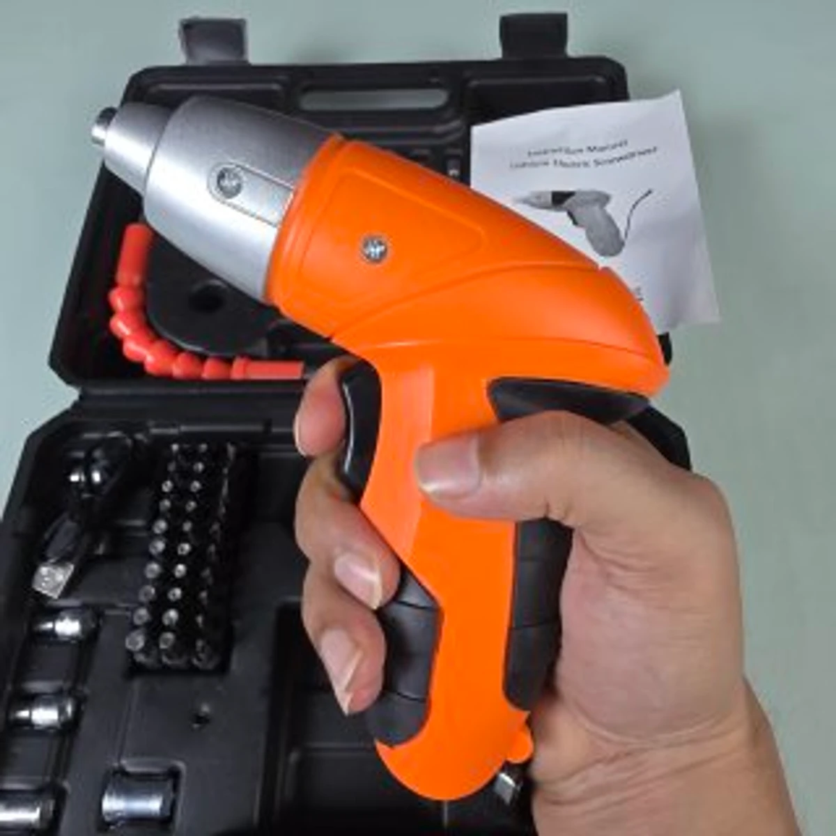 45 Pcs Rechargeable Cordless Screwdriver Tools Set