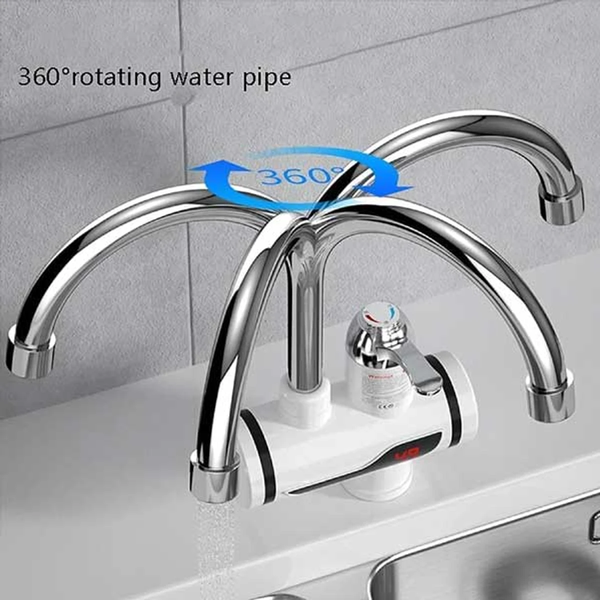 Instant Heating Water Tap -Wall Mounted with Digital Display ( 1 year Warranty )