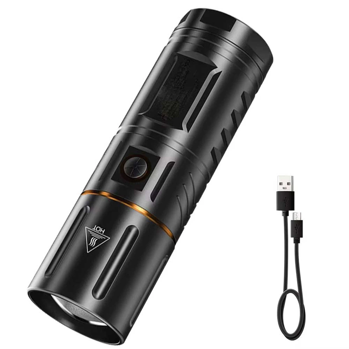 Waterproof Led Strong Torch Light + Flashlight + Power Bank With (2 year Warranty )