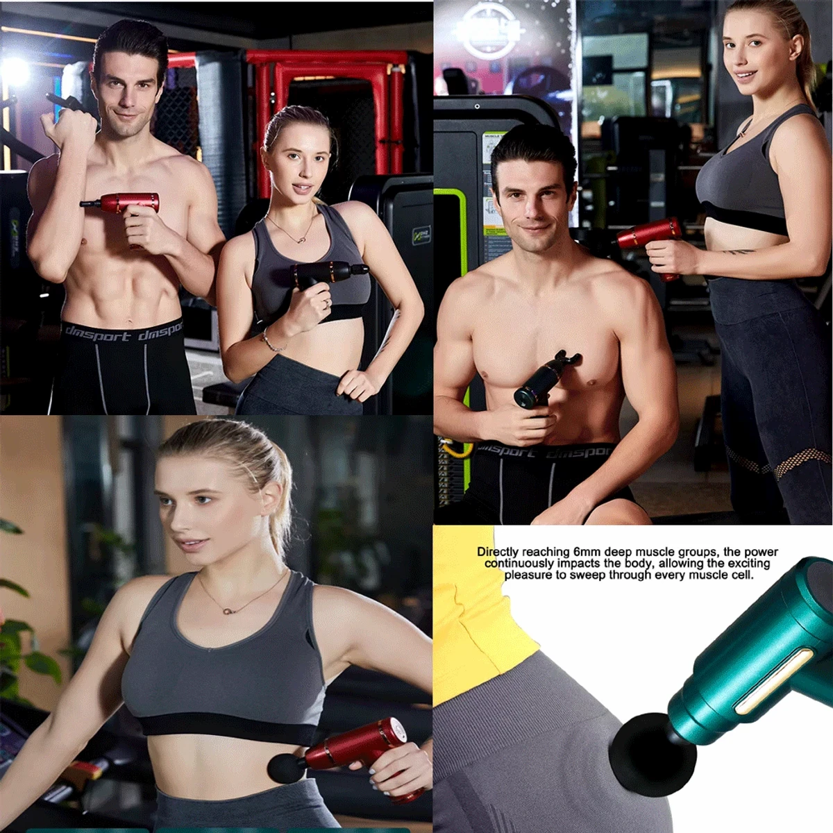 Full Body Gun Massager Rechargeable (1 year warranty )
