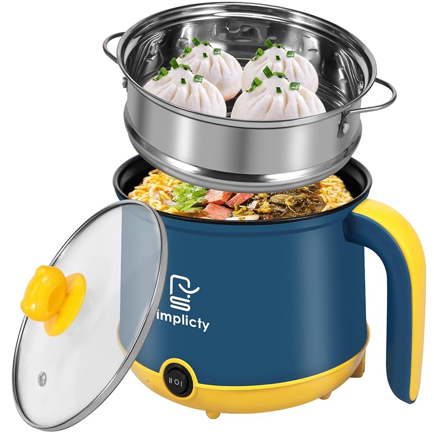 Multicooker Coking Pot with Steamer and Multipurpose 1.8 Liter Electric Coke Pot