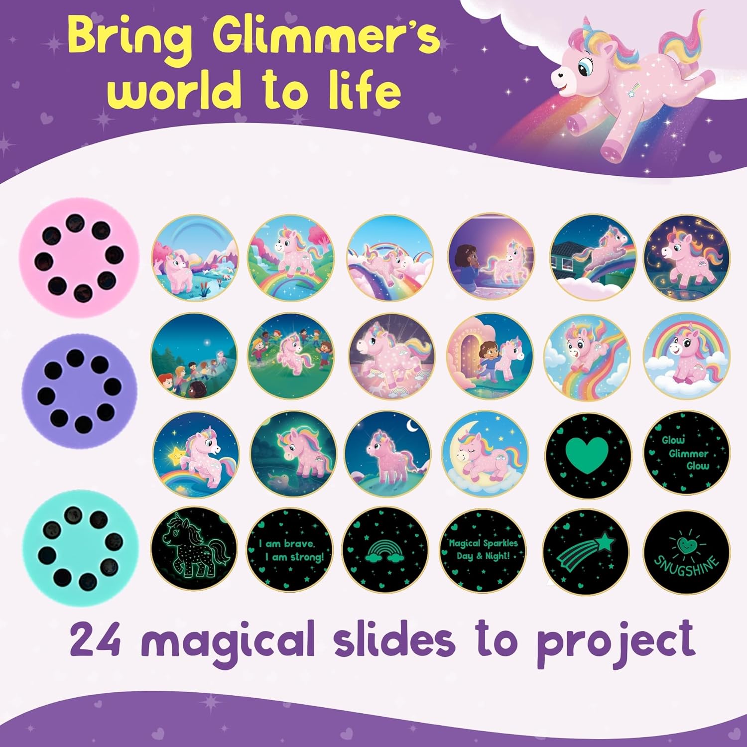 Mini Projector Torch Kids Flashlight