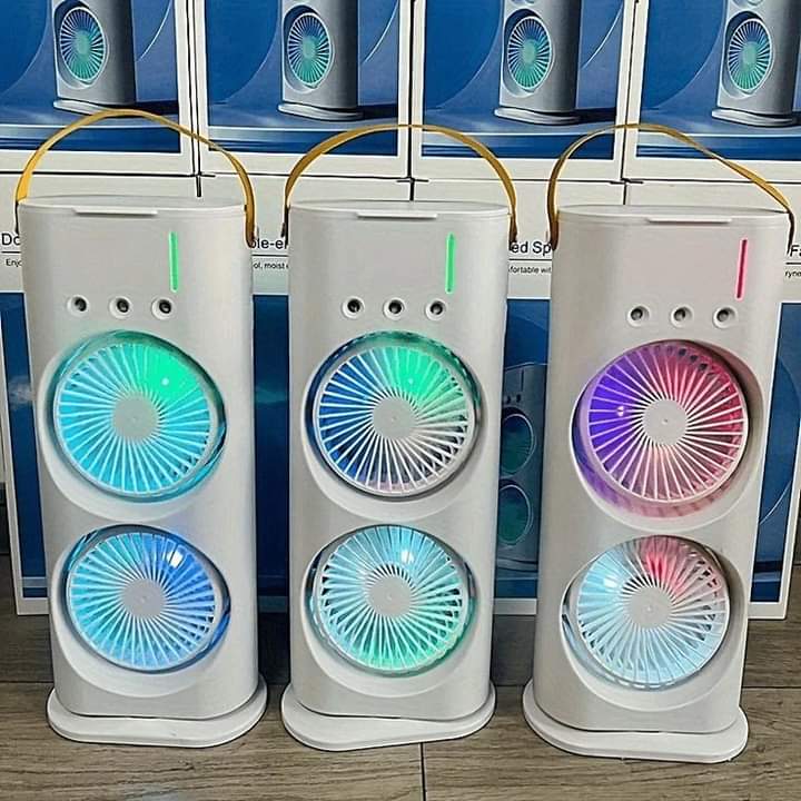 Remote Control Double Head Cooling Fan